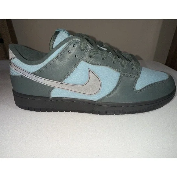 Nike Dunk Low Retro SE Vintage Green/Black-Denim Turq (FZ3052-300) Size 12 - Picture 5 of 14